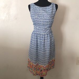 dress with colorful triangles